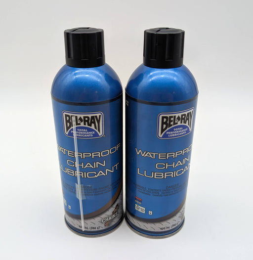 Bel Ray Waterproof Chain Lubricant 66410-A400W 13.5 Oz Aersol Cans Pack of 2 1