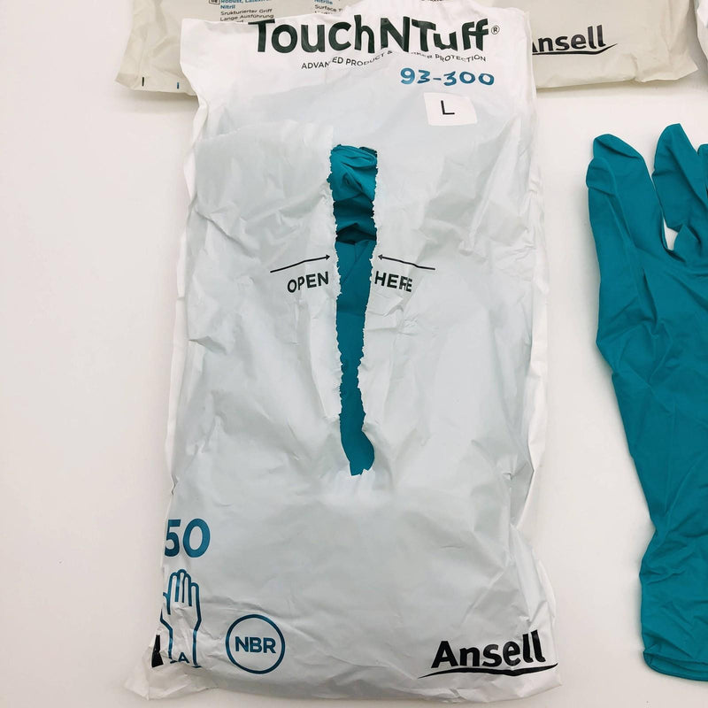 Ansell 93300 Disposable Gloves Sz Large 8 TouchNtuff TOUCHNTUFF Nitrile 100pk 4