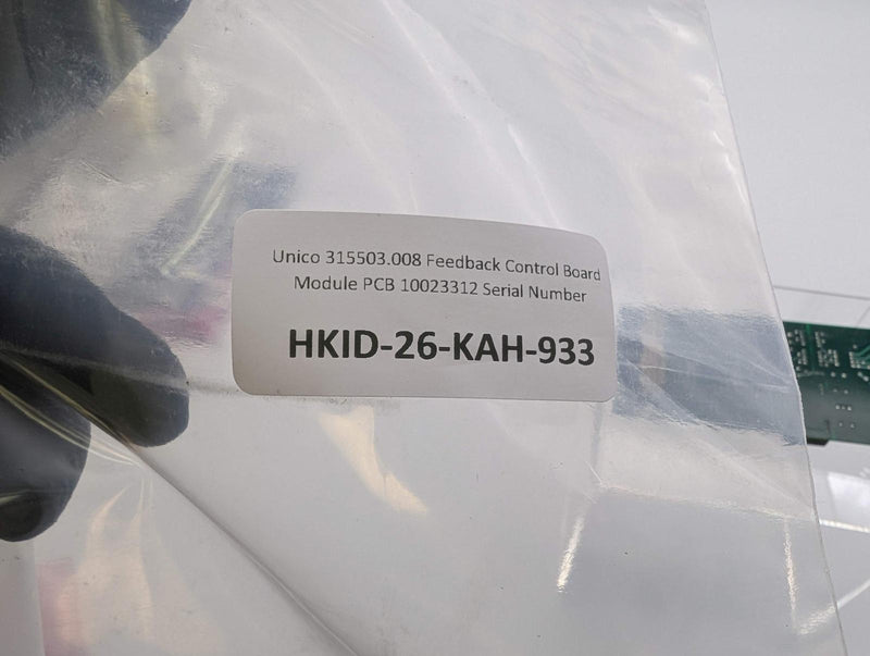 Unico 315503.008 Feedback Control Board Module PCB 10023312 Serial Number