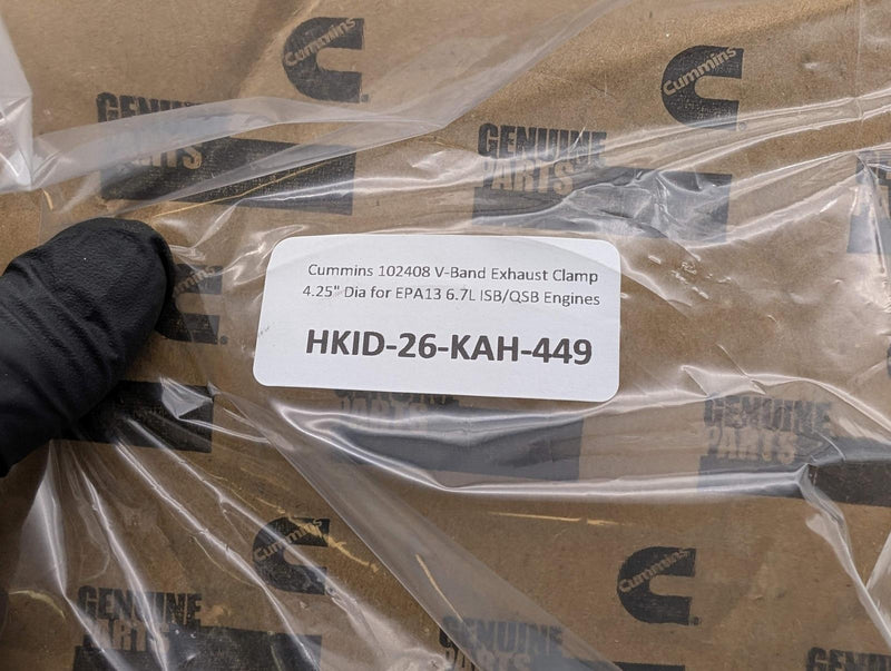 Cummins 102408 V-Band Exhaust Clamp 4.25" Dia for EPA13 6.7L ISB/QSB Engines