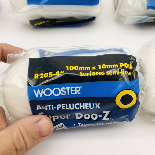 Wooster R205-4 Paint Roller Cover 4"x3/8" Nap Super Doo-Z Semi Smooth Lot of 12 2