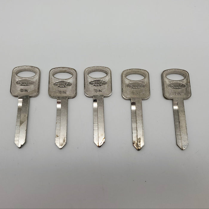 5x Curtis H67 Key Blanks Ford Aerostar Van 1986 to 1992 Nickel Plated 3