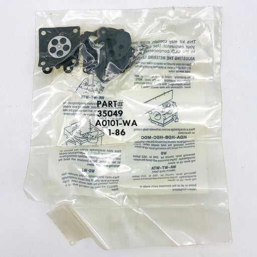 Walbro 35049 Carburetor Kit OEM NOS A0101-WA Sealed 1