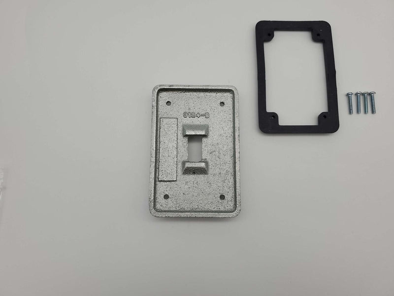 Crouse-Hinds DS32G Toggle Switch Cover Flush Mount w/ Gasket Cast Iron 4