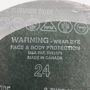 Resin Fibre Discs Type C 9" x 7/8" 24 Grit AL/Ox Abrasives South 02678 25pk 9