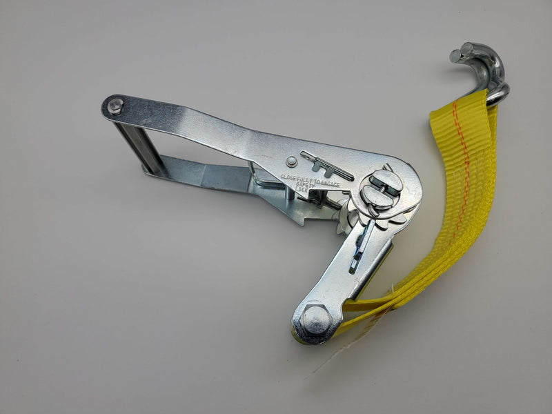 LiftAll 2" 10k Ratchet Strap Tiedown Fixed U-Hook 1" OAL 3300 lb Working UH10Y 4