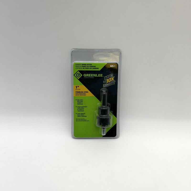 Greenlee 38327 Carbide Tipped Hole Cutter 1in Stainless Steel 625-1 Flange Stop 8