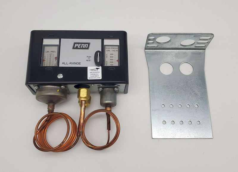 Penn P70MA-1C Dual Pressure Control Switch 100 - 500 PSI 36" Tube 1/4" Flare Nut 1