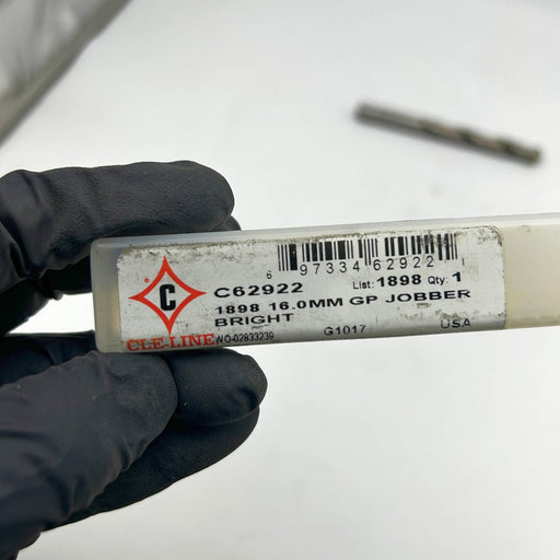 Cle-Line C62922 Jobber Length Drill Bit 1898 16.0mm General Purpose HSS Bright 2