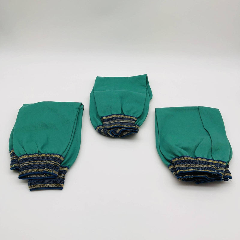 Steel Grip GS871-18A Flame Resistant Sleeve Green Double Elastic 18in Lg 3 Pairs 6