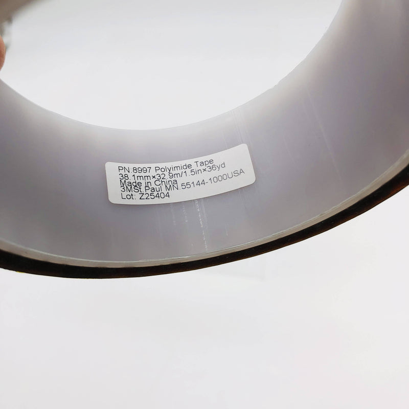 3M 98858 Polyimide Film Tape 8997 Amber 1-1/2in x 36 Yards 1.0 MIL 1 Roll 2