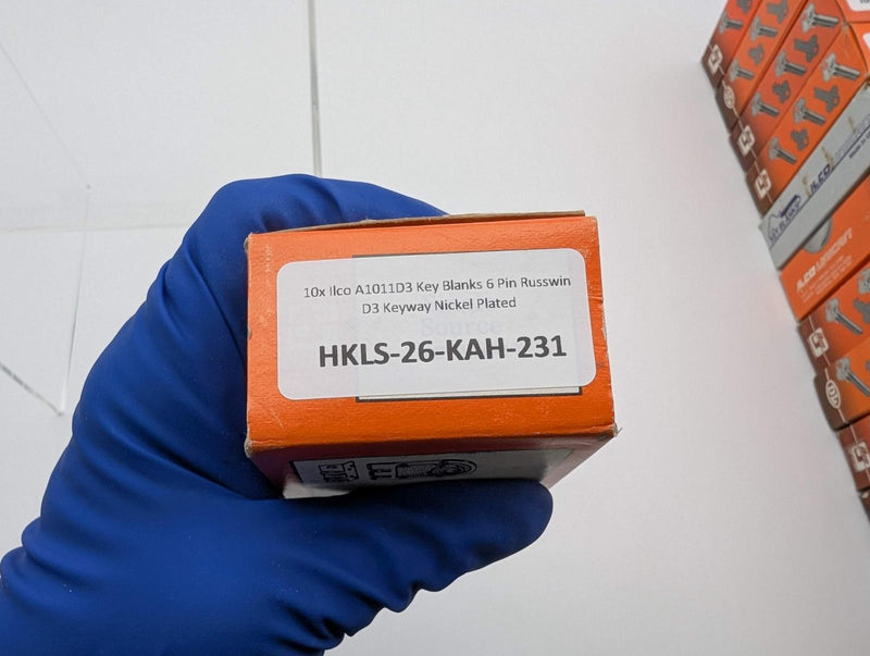 10x Ilco A1011D3 Key Blanks 6 Pin Russwin D3 Keyway Nickel Plated 3
