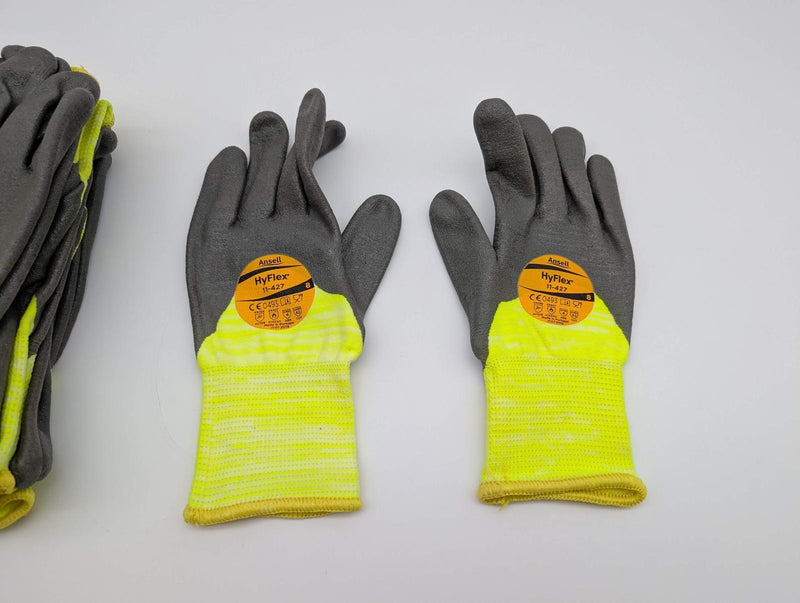Ansell Nitrile Coated Gloves Med Abrasion Resistant Cut Resistant 11-427 12 Prs 2