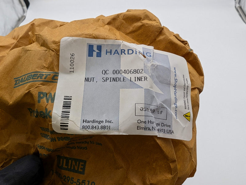 Hardinge QC 000406802 Spindle Liner Nut OEM Machine Tool Part