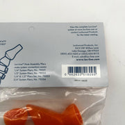 Loc-Line 51809 Flat Nozzle 2-1/2" Flare Acetal For Liquid Air 4pks of 2/8 Total 5