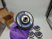 Weiler 4-1/2" Abrasive Flap Discs 40 Grit Phenolic 5/8"-11 Nut 51113 Pack of 10 2