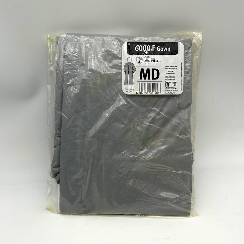 Dupont Tychem 6000 F Gown Size Medium PL50 Cat III Gray TFPL50TGYMD002500 1ct 7