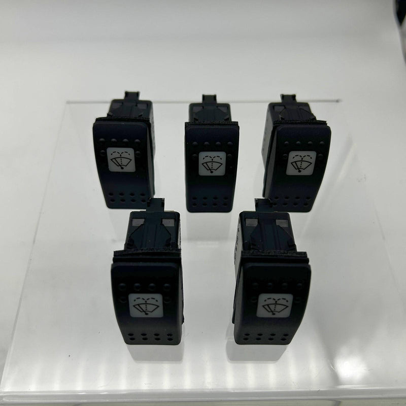 Carling VRB2S00C-B9C67-300-XNC2 Snap-In Rocker Switches Wiper 15Amp 24Volt 5pk 10