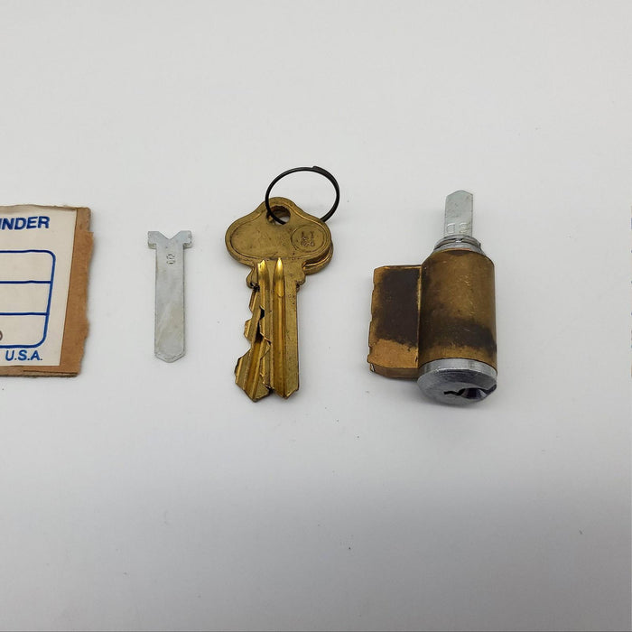 Lori Lock Cylinder Key In Knob Satin Chrome LKWD Keyway 1590 Keyed Different 2