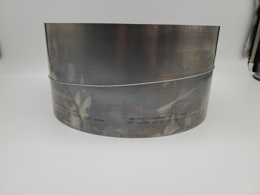 6" x 100" Steel Shim .025 Gauge .635MM Cold Rolled Precision Brands 16A25 2