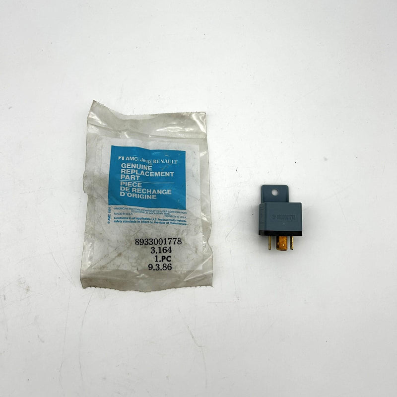 AMC Jeep 33001778 Relay for Fog Lamps OEM NOS 1986 Jeep Open