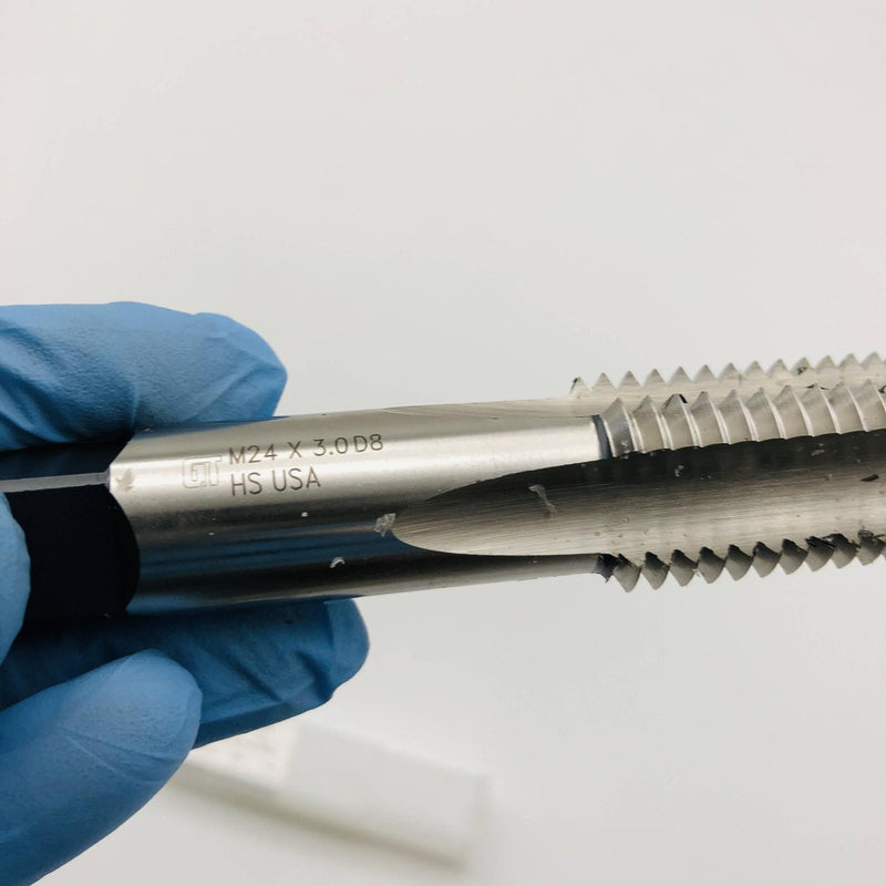 Greenfield 329073 Bottom Hand Tap HTGP M24x3.0 HS 4 FL D8 Thread Cutting 5