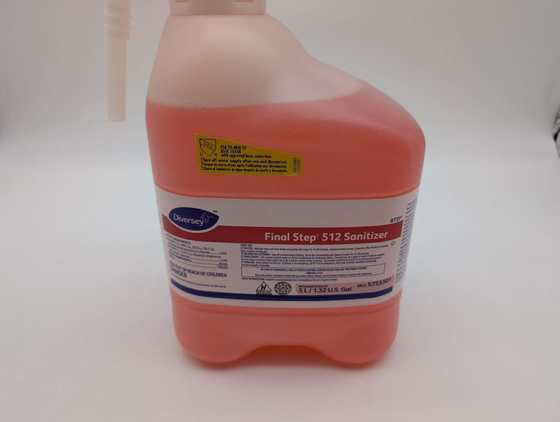 Diversey 512 Final Step Sanitizer No-Rinse 5L Dispenser 5753301 3