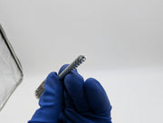 Weiler 7/8" Power Tube Brush Double Spiral 0.014" Wire Size SS 2-1/2" Len 3 PK 3