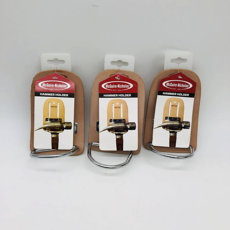 3pk McGuire-Nicholas 739 Hammer Holder Leather Swivel Steel Max2-1/2" Wide Belts 7