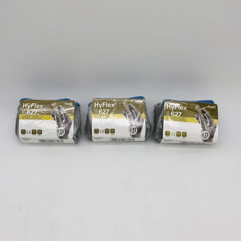 Ansell Hyflex 11627 Work Gloves Size 11 XL Polyurethane Palm Vending Pk 3 Pairs 8
