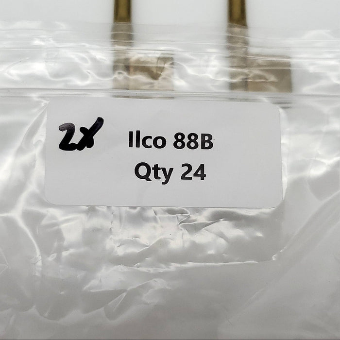 2x Ilco 88B Bit Key 0.4" Bit Height x 0.525" Width x 0.15" Thick Malleable Iron 5