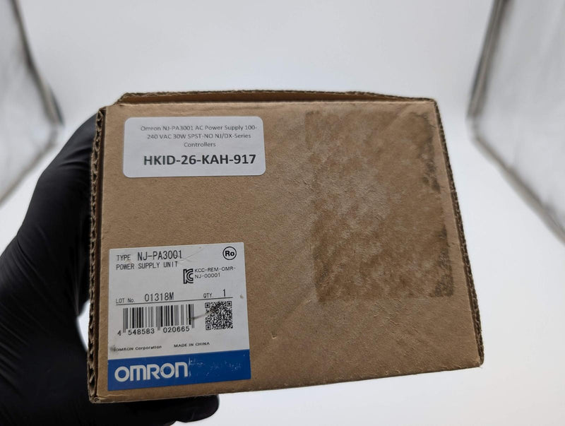 Omron NJ-PA3001 AC Power Supply 100-240 VAC 30W SPST-NO NJ/DX-Series Controllers