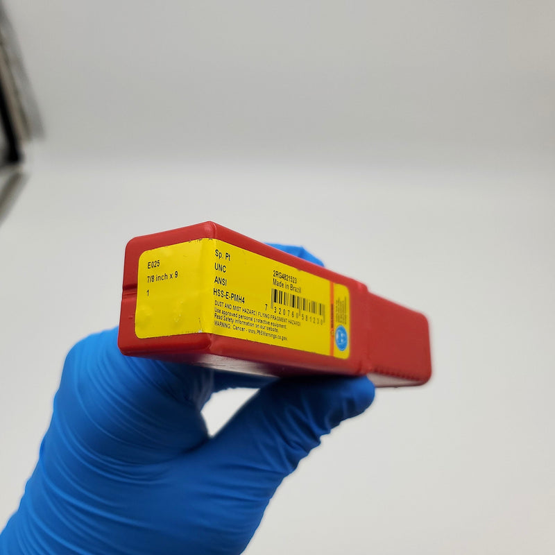 Dormer E025 7/8" x 9" Machine Tap Spiral Point 5974064 UNC High Speed Steel 5