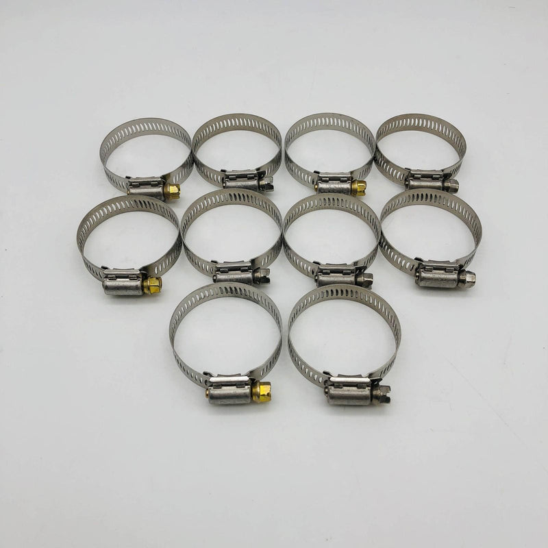 Breeze 64024 Hose Clamp 1-1/16 x 2in Worm Drive 301 SS Band 410 SS Screw 10pk 12