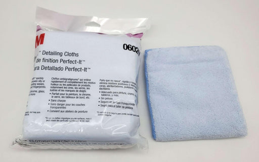 3M Perfect It Show Car Detailing Cloths 12" x 14" 06020 Blue Pack of 6 1