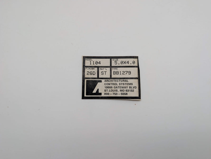ACS 1104 BB1279 ETW-4 Electric Hinge 5" x 4" 4-Wire Satin Chrome Non Remove Pin