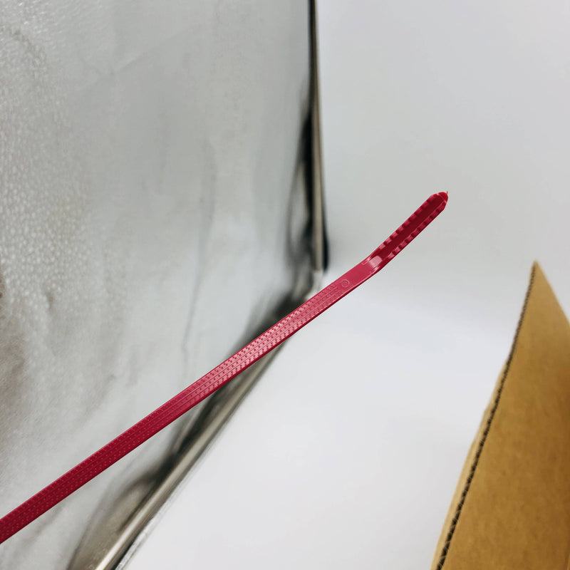 Panduit BT4S-M2-PRT Cable Tie Metal-Barb 15.1L Standard Nylon Red Custom Pk1000 5