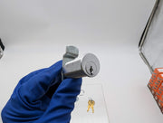 National C8106 Cam Lock 1-7/16" Len 3/4" Diam Dull Chrome Flush Mount Keyed Diff 2