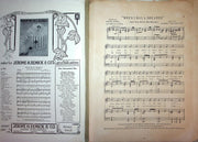 1914 When I Was A Dreamer Vintage Sheet Music Large Little and Lewis Alstyne 2