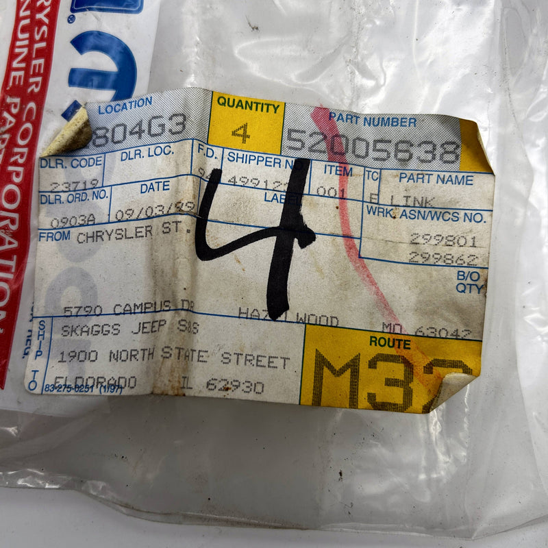 Mopar 52005638 Link Stabilizer Bar OEM NOS 1991-93 Jeep Cherokee ZJ Loose No Pkg 2