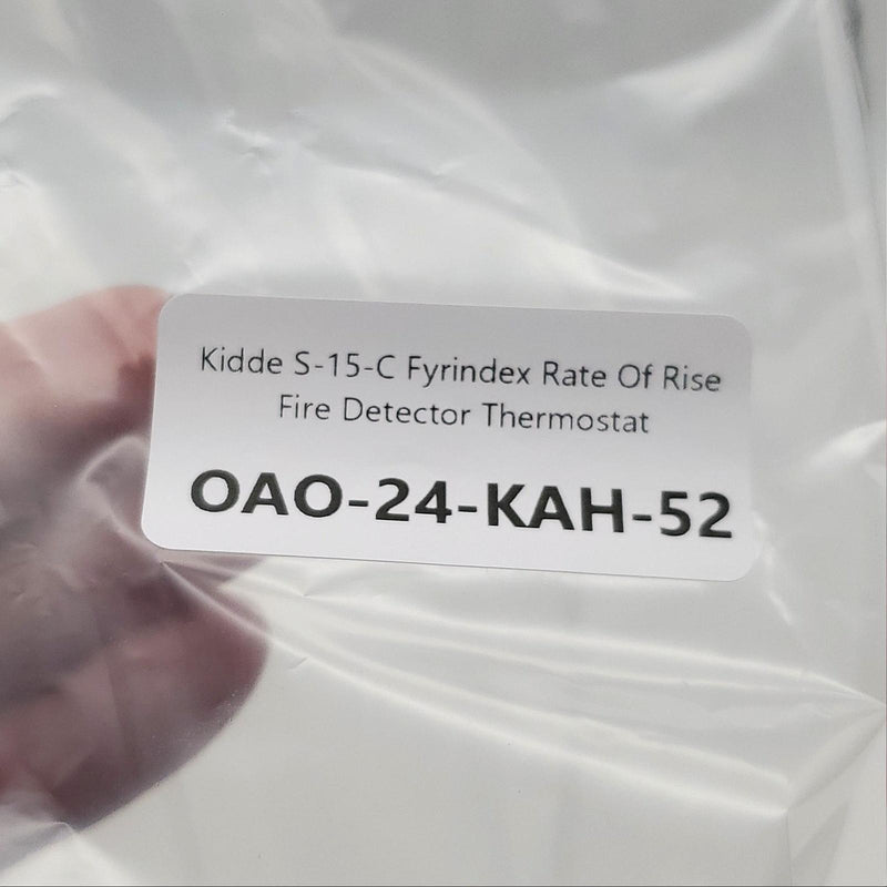 Kidde S-15-C Fyrindex Rate Of Rise Fire Detector Thermostat 6-125VAC / 6-24VDC 6