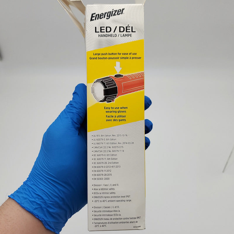 Energizer LED Safety Flashlight 150 Lumen Max Takes 2x D Batteries Non Included 7