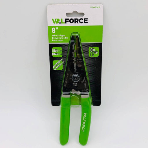 ValForce VFWS1412 Wire Stripper 8" Industrial Heavy Duty 12-14 AWG 12/2 14/2 1