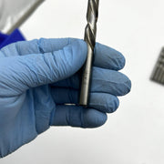 8pk Cle-Line C18419 Jobber Length Drill 1898L 11/32 Left Hand Spiral HSS Bright 3