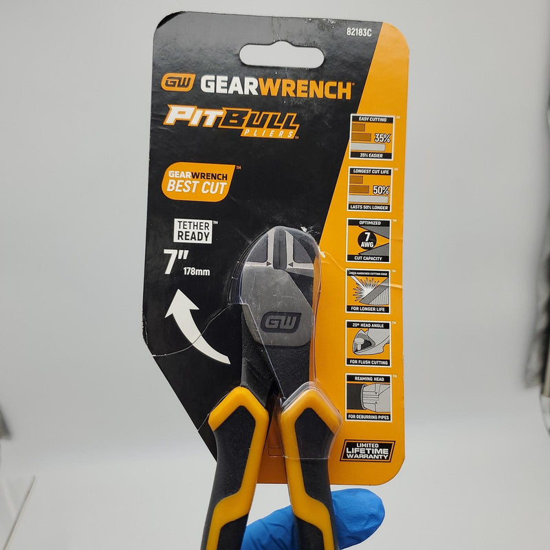 Gear Wrench Pit Bull 7" Diagonal Cutting Pliers 82183C Pit Bull 7 AWG 3