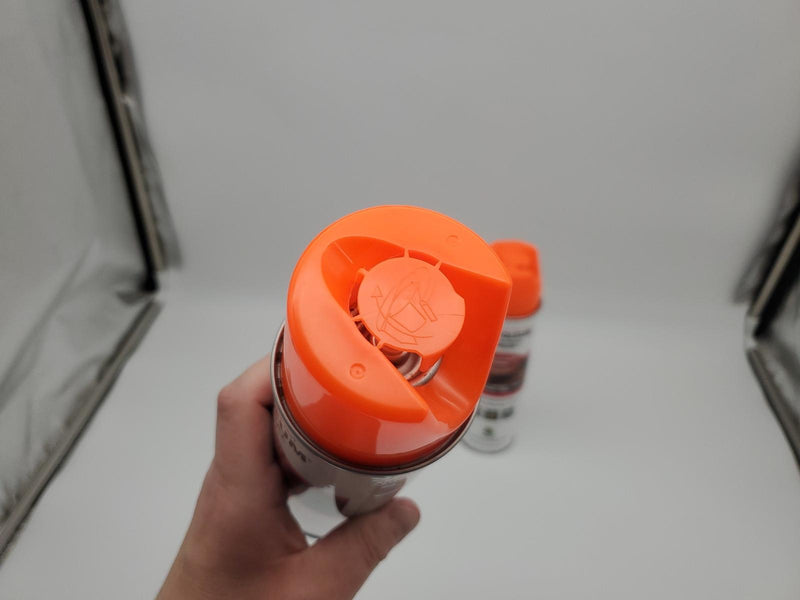 Rust-Oleum Inverted Marking Spray Paint Flourescent Orange 17oz Can Pack of 2 5