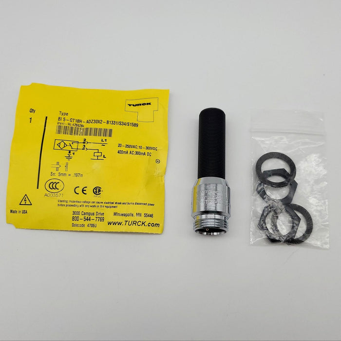 Turck BI5-GT18H-ADZ30X2-B1331/S34 Inductive Proximity Switch M18 x 1 Size