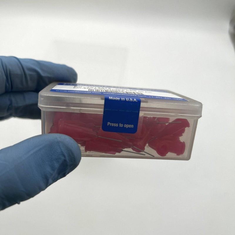 Nordson EFD 7018345 Precision Dispensing Tip 25 Gauge GP .010 x .5 Red 50pk/bx 3