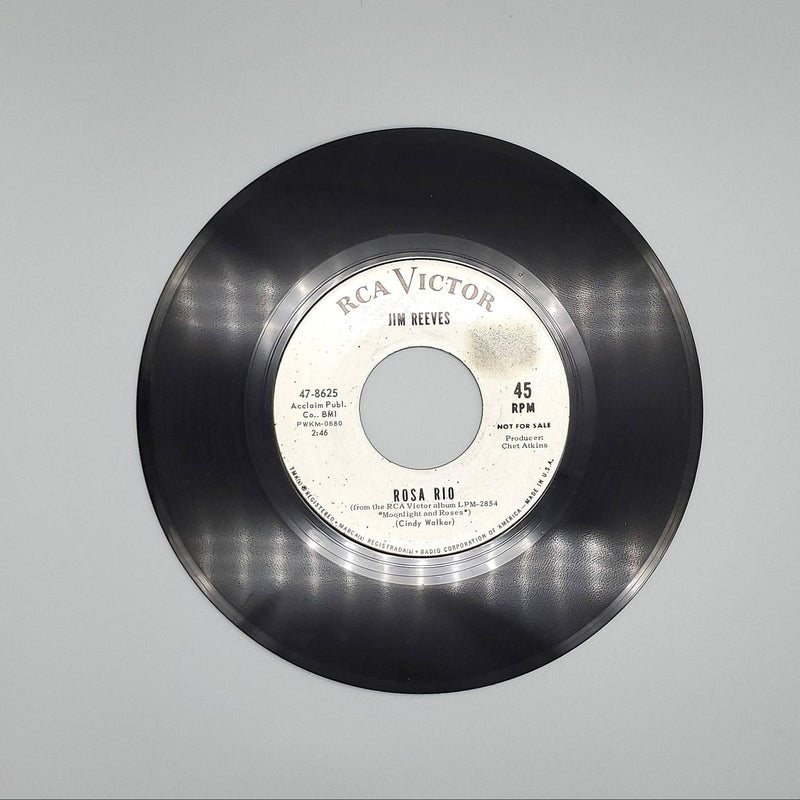 Jim Reeves Is It Really Over? Single Record RCA Victor 1965 47-8625 PROMO 2
