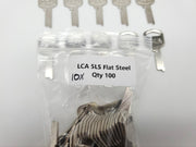 10x LCA 5LS Key Blanks For Built In Locker Lock Flat Steel Lock Corp Of America 4